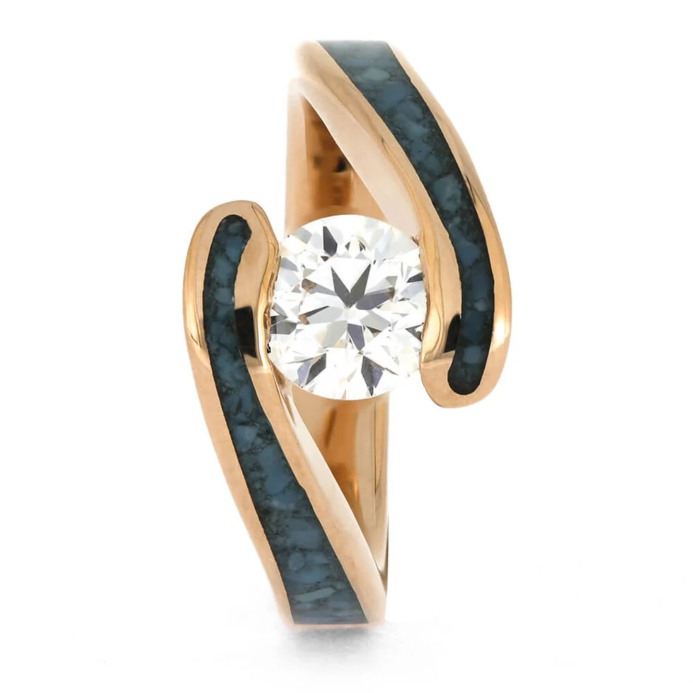 حلقه طلا زرد نگین دار - تصویر 3