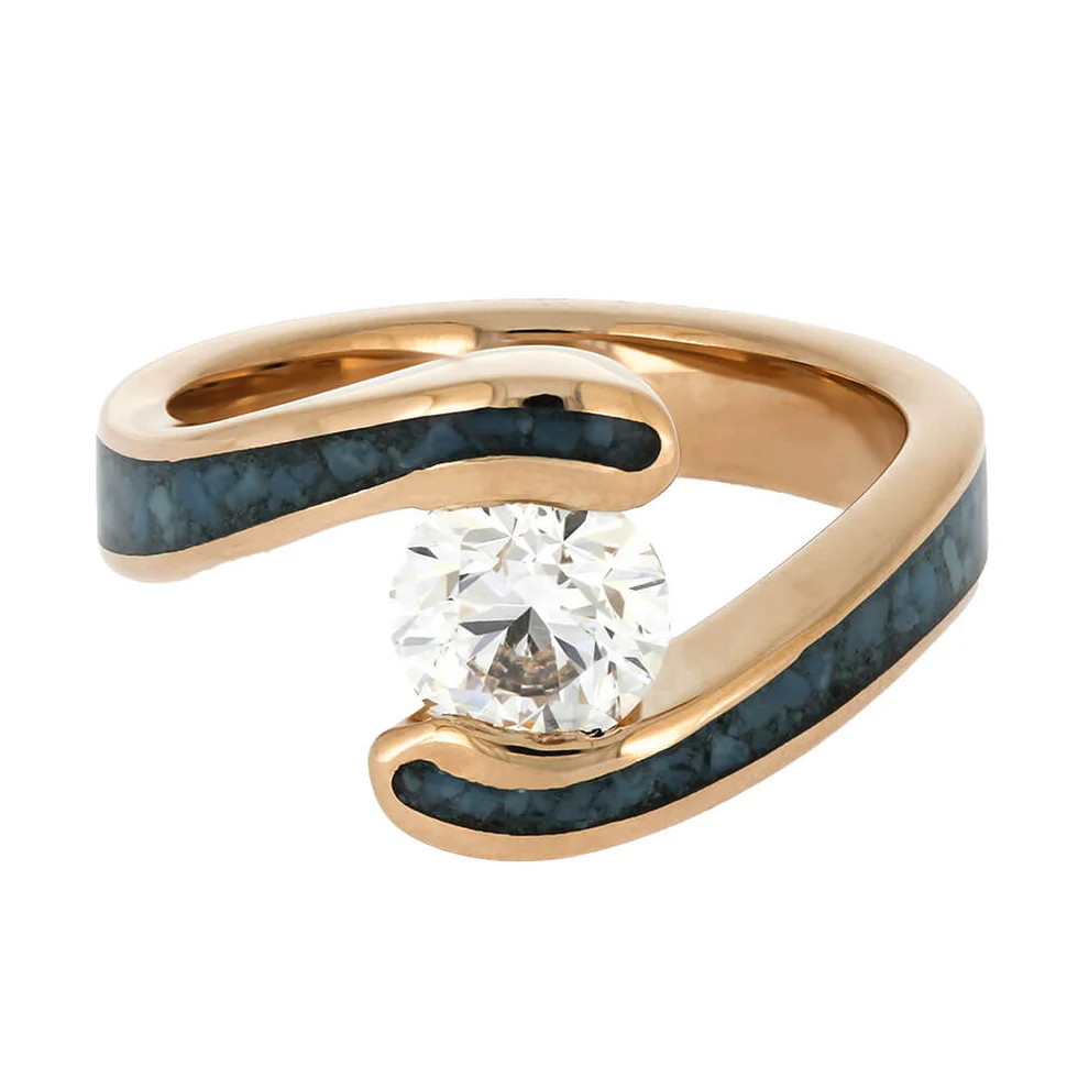 حلقه طلا زرد نگین دار - تصویر 2